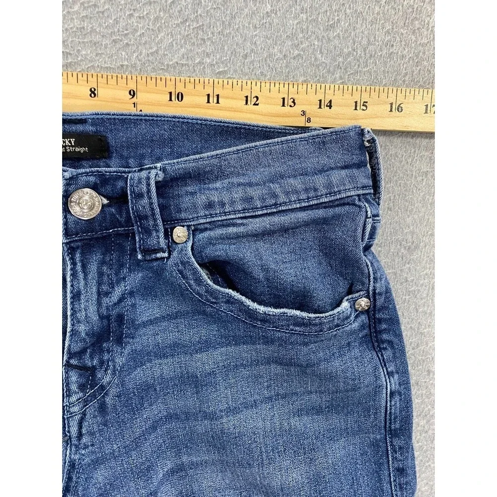 True Religion Mens Jeans Size 29 (30x33) Ricky Relaxed Slim Fit Stretch Straight